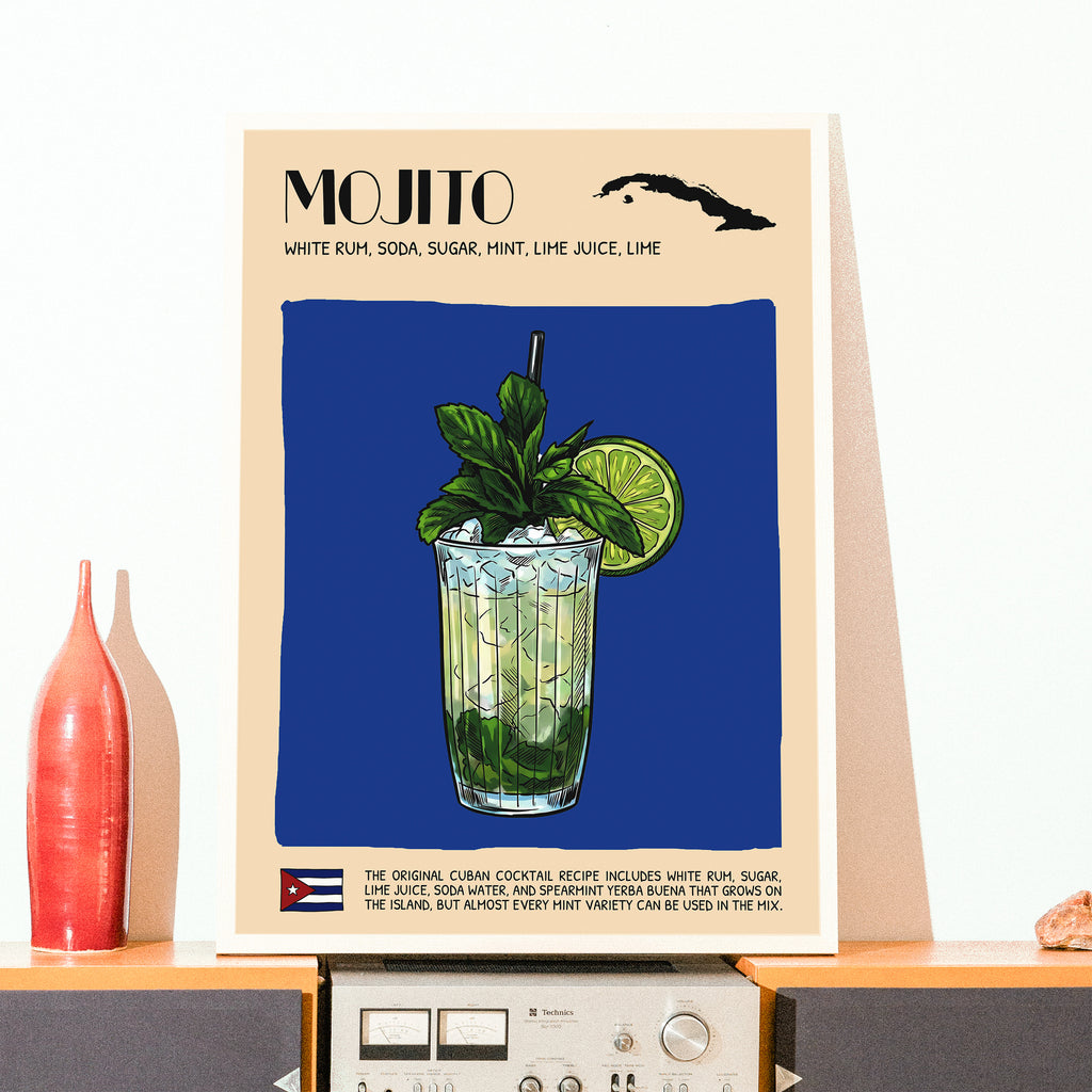 DIGITAL POSTER - COCKTAIL ART - MOJITO