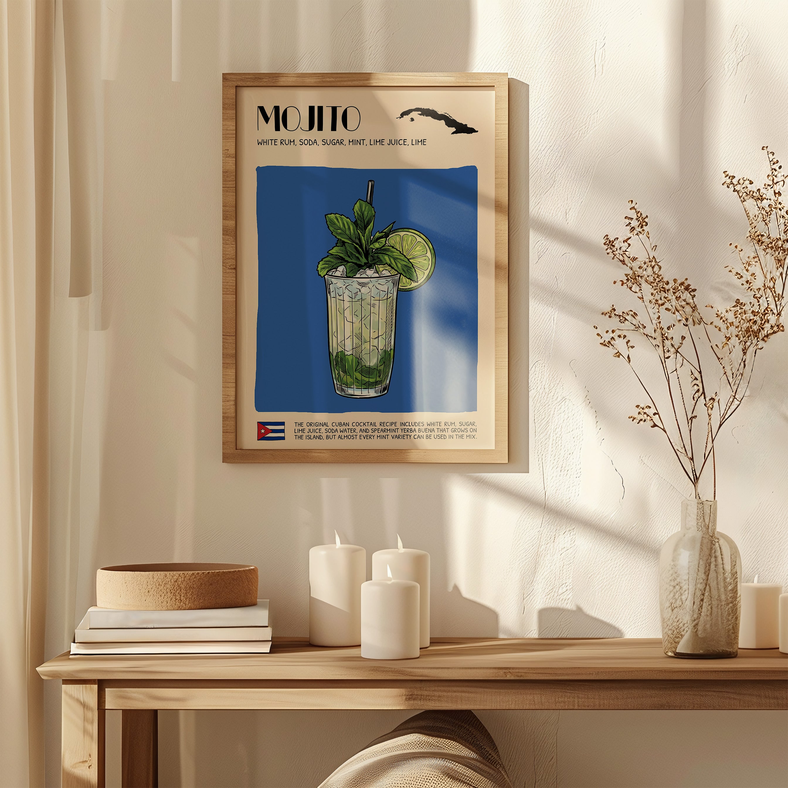 DIGITAL POSTER - COCKTAIL ART - MOJITO