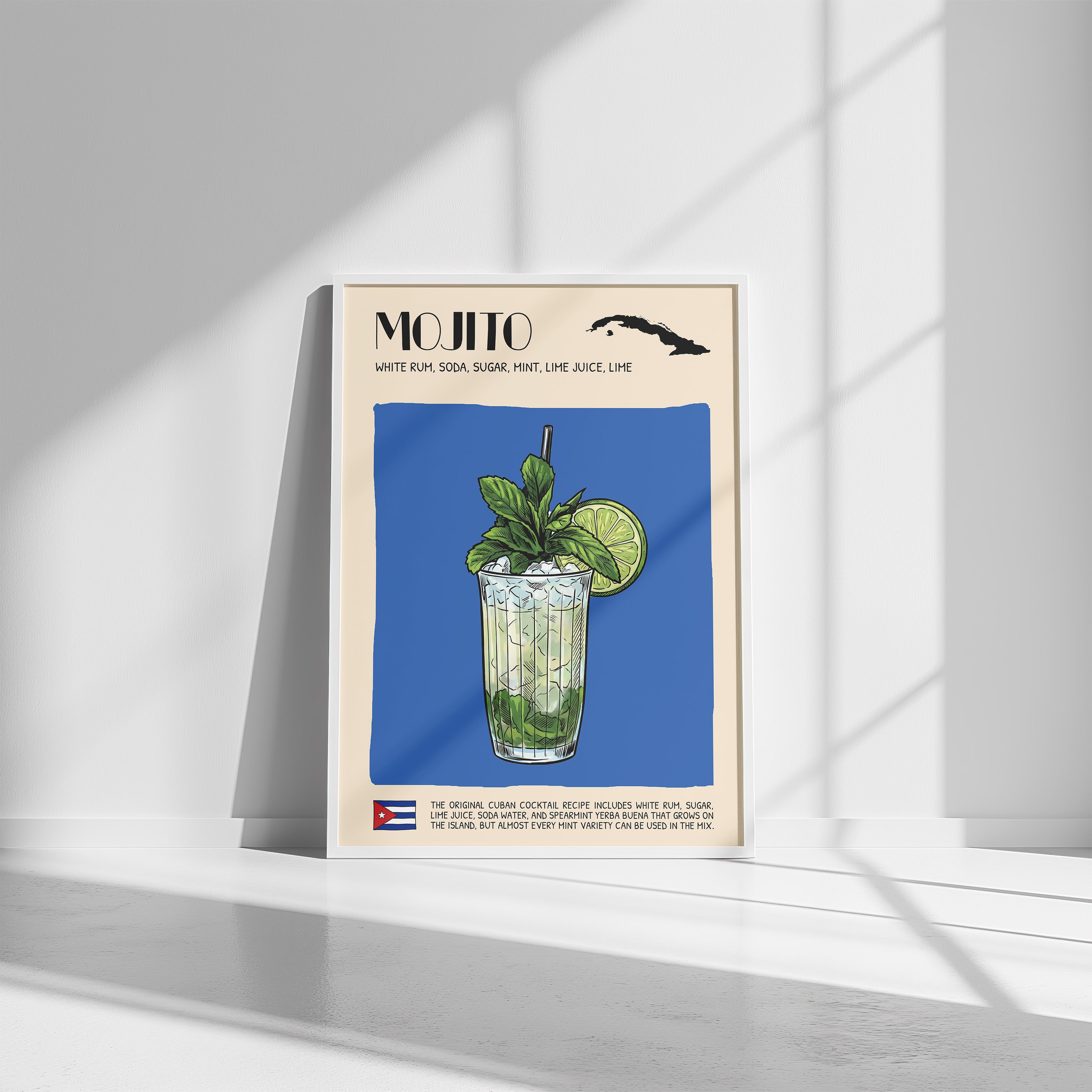 DIGITAL POSTER - COCKTAIL ART - MOJITO