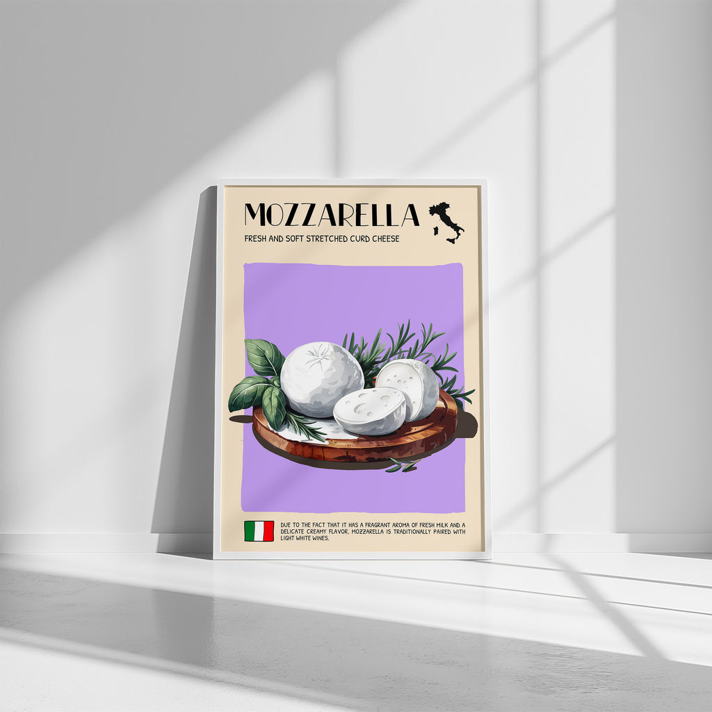DIGITAL POSTER - CHEESE ART - MOZZARELLA