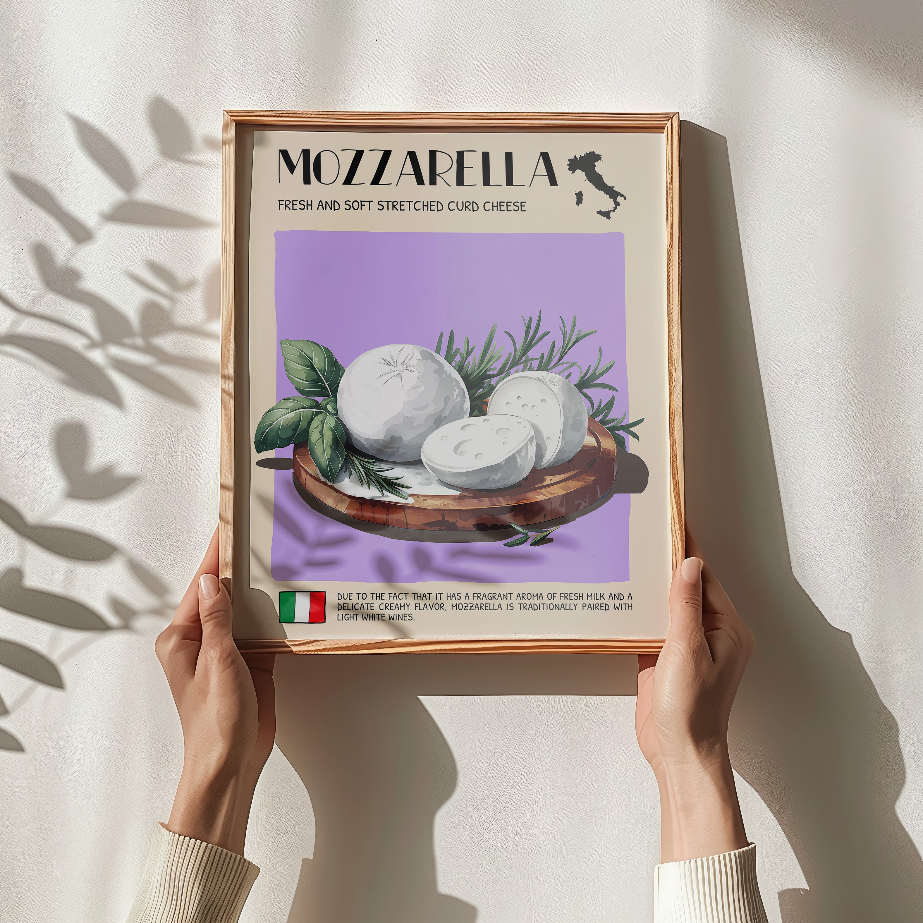 DIGITAL POSTER - CHEESE ART - MOZZARELLA