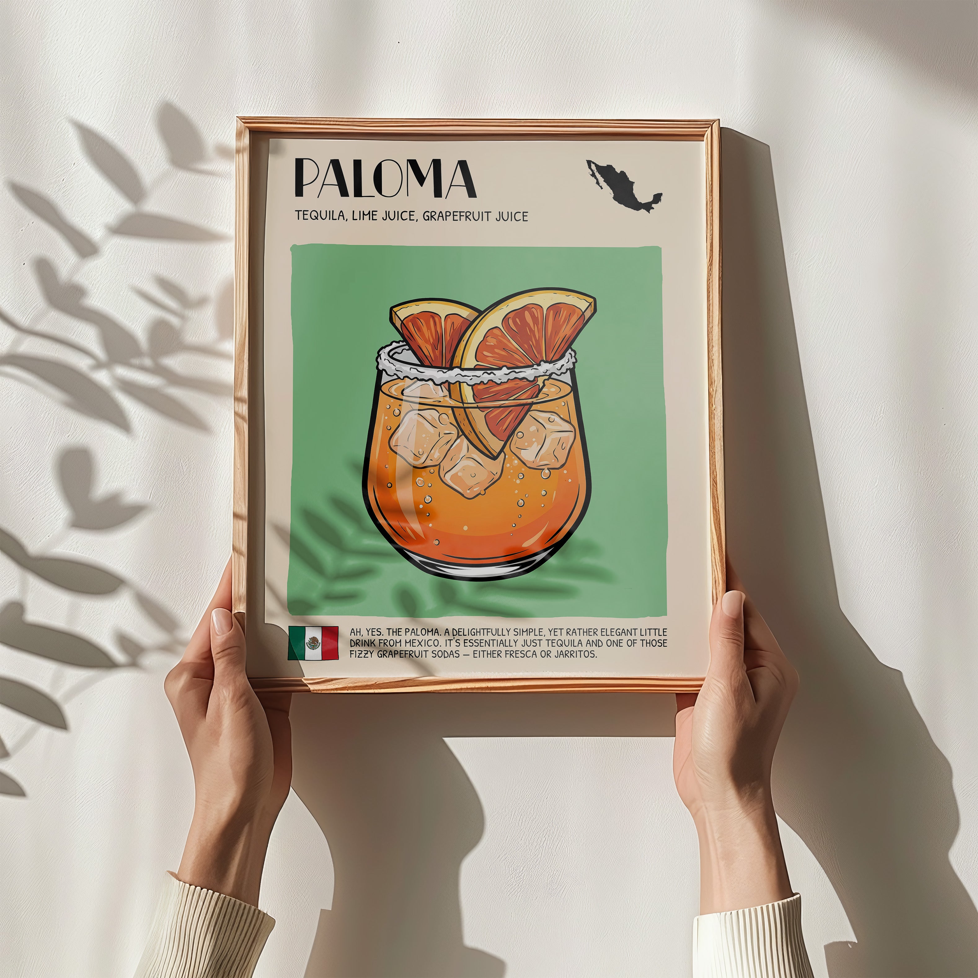 DIGITAL POSTER - COCKTAIL ART - PALOMA
