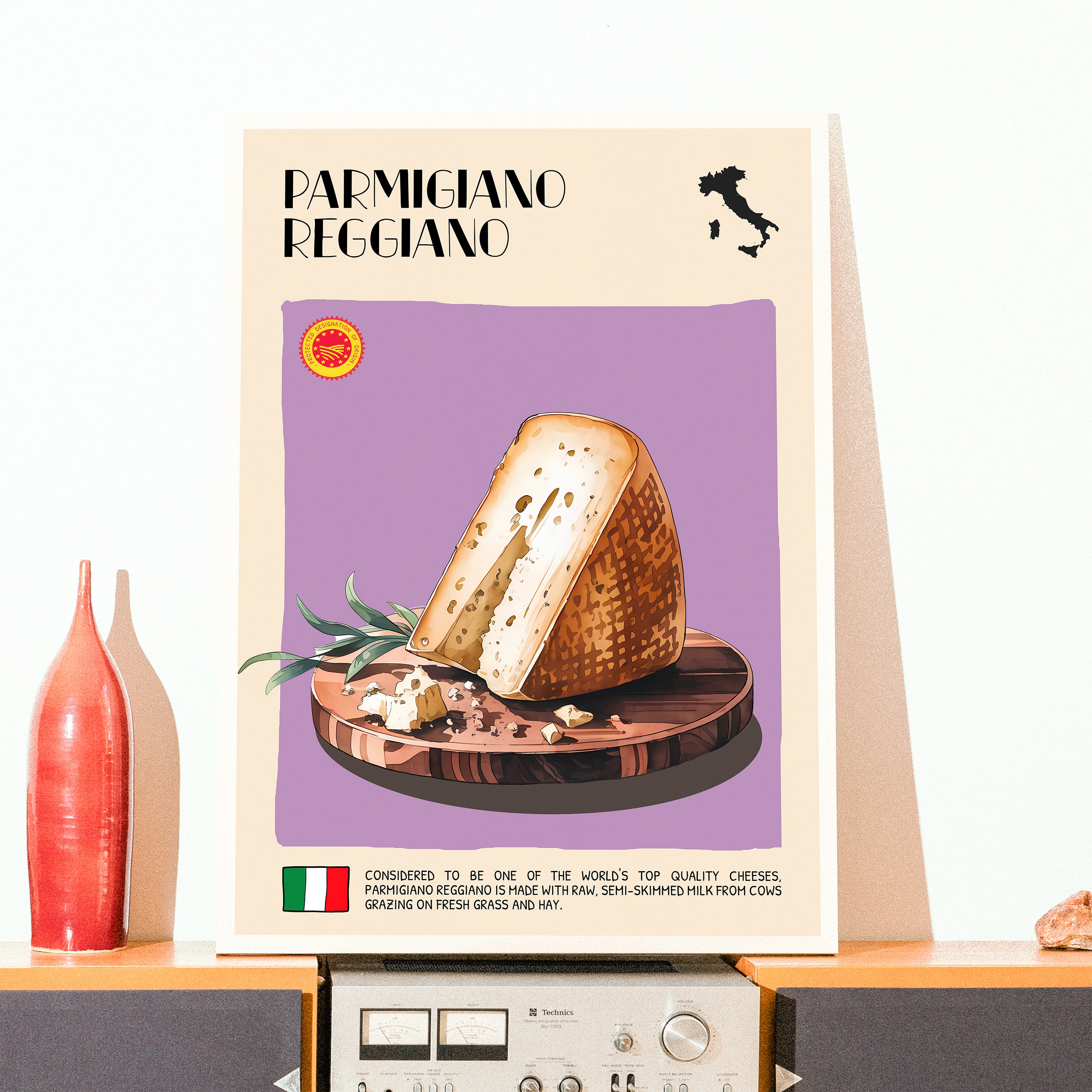 DIGITAL POSTER - CHEESE ART - PARMIGIANO REGGIANO