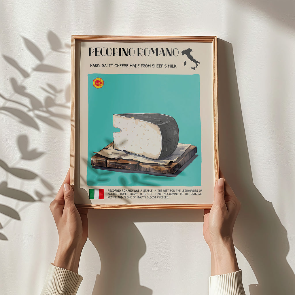 DIGITAL POSTER - CHEESE ART -  PECORINO ROMANO