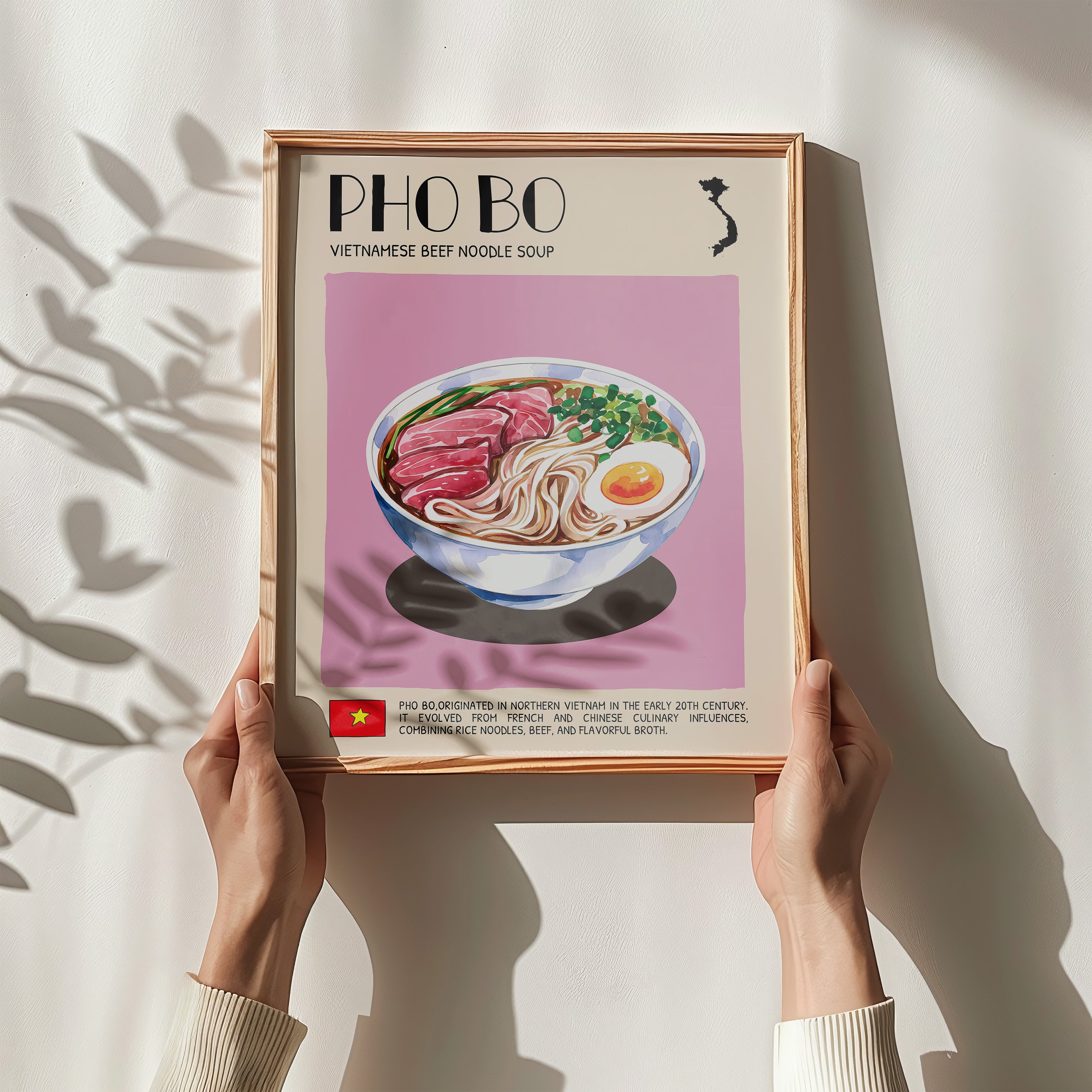 DIGITAL POSTER - VIETNAMESE FOOD ART - PHO BO