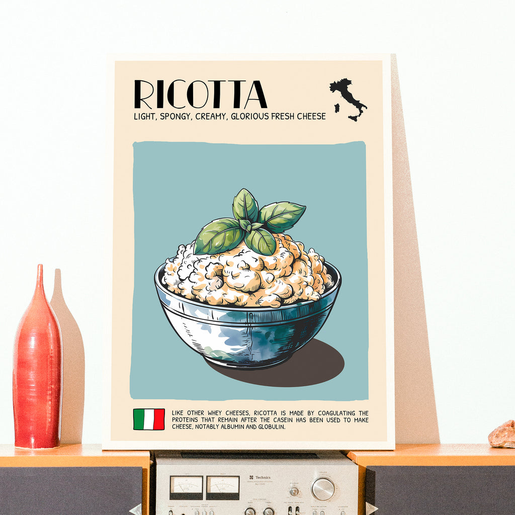 DIGITAL POSTER - CHEESE ART - RICOTTA