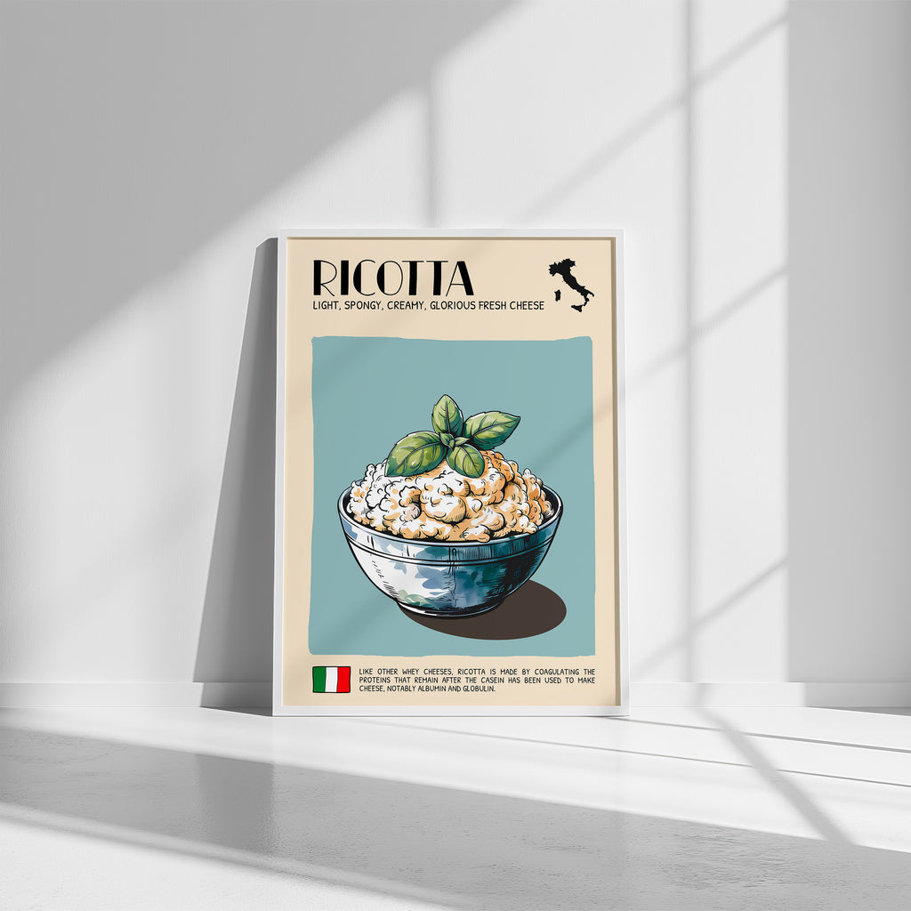 DIGITAL POSTER - CHEESE ART - RICOTTA