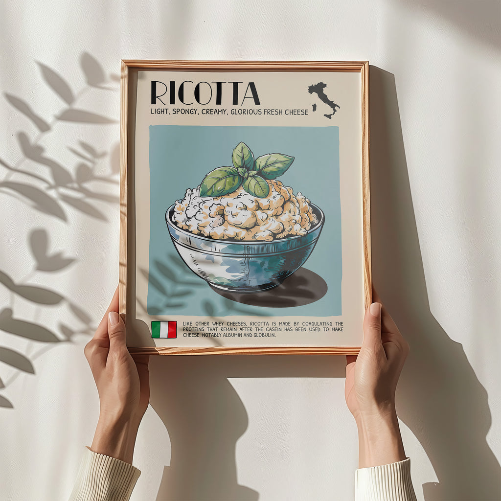 DIGITAL POSTER - CHEESE ART - RICOTTA