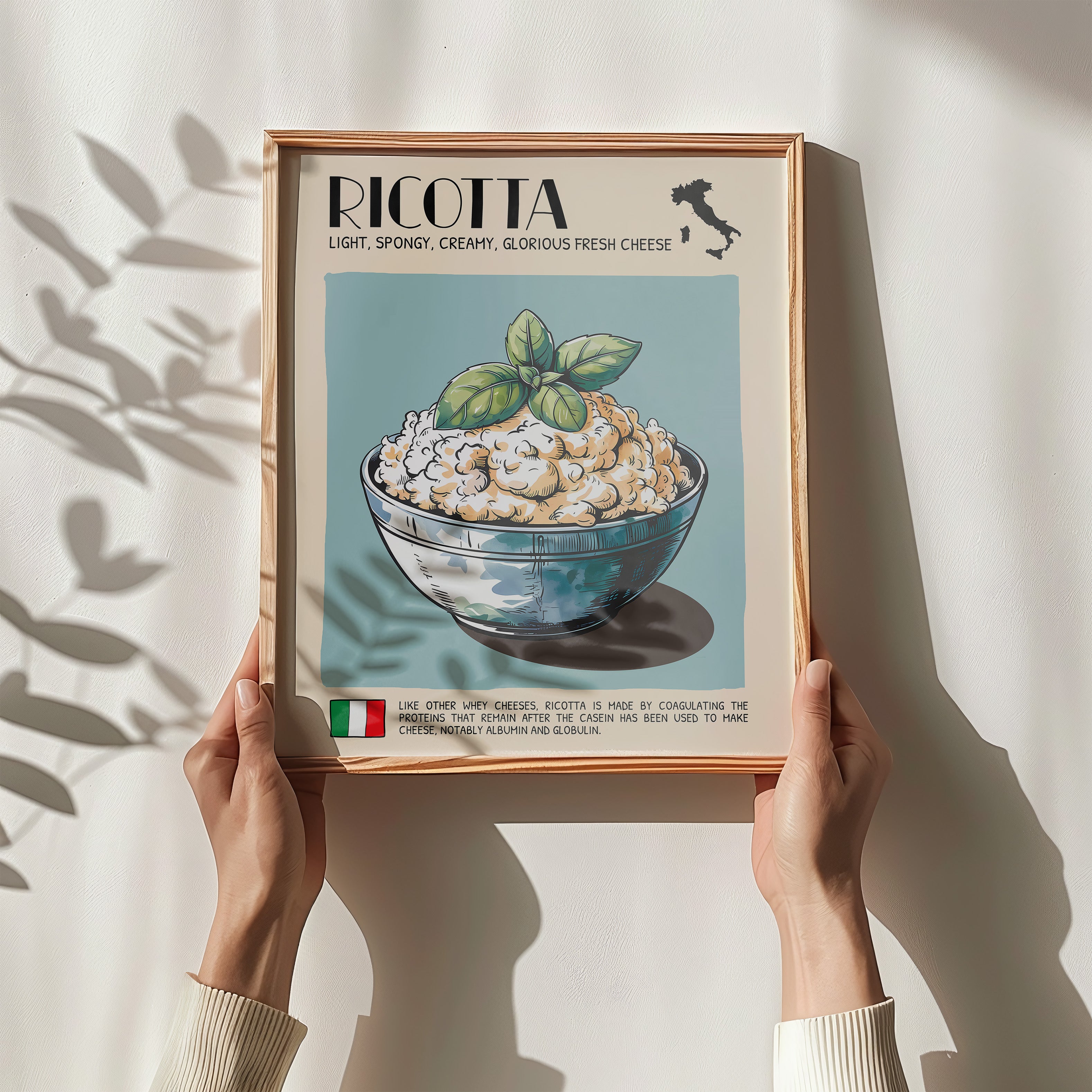 DIGITAL POSTER - CHEESE ART - RICOTTA