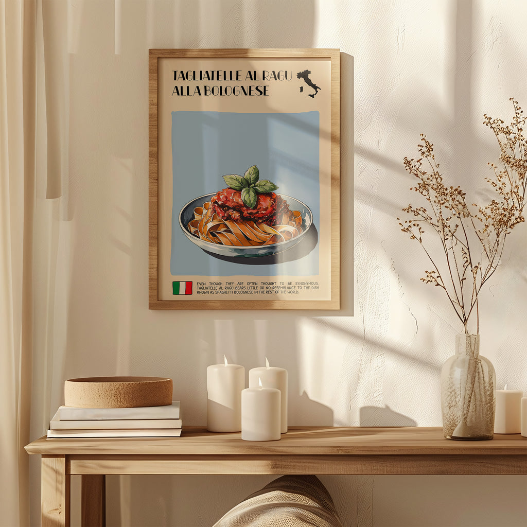 DIGITAL POSTER - ITALIAN FOOD ART - TIRAMISU