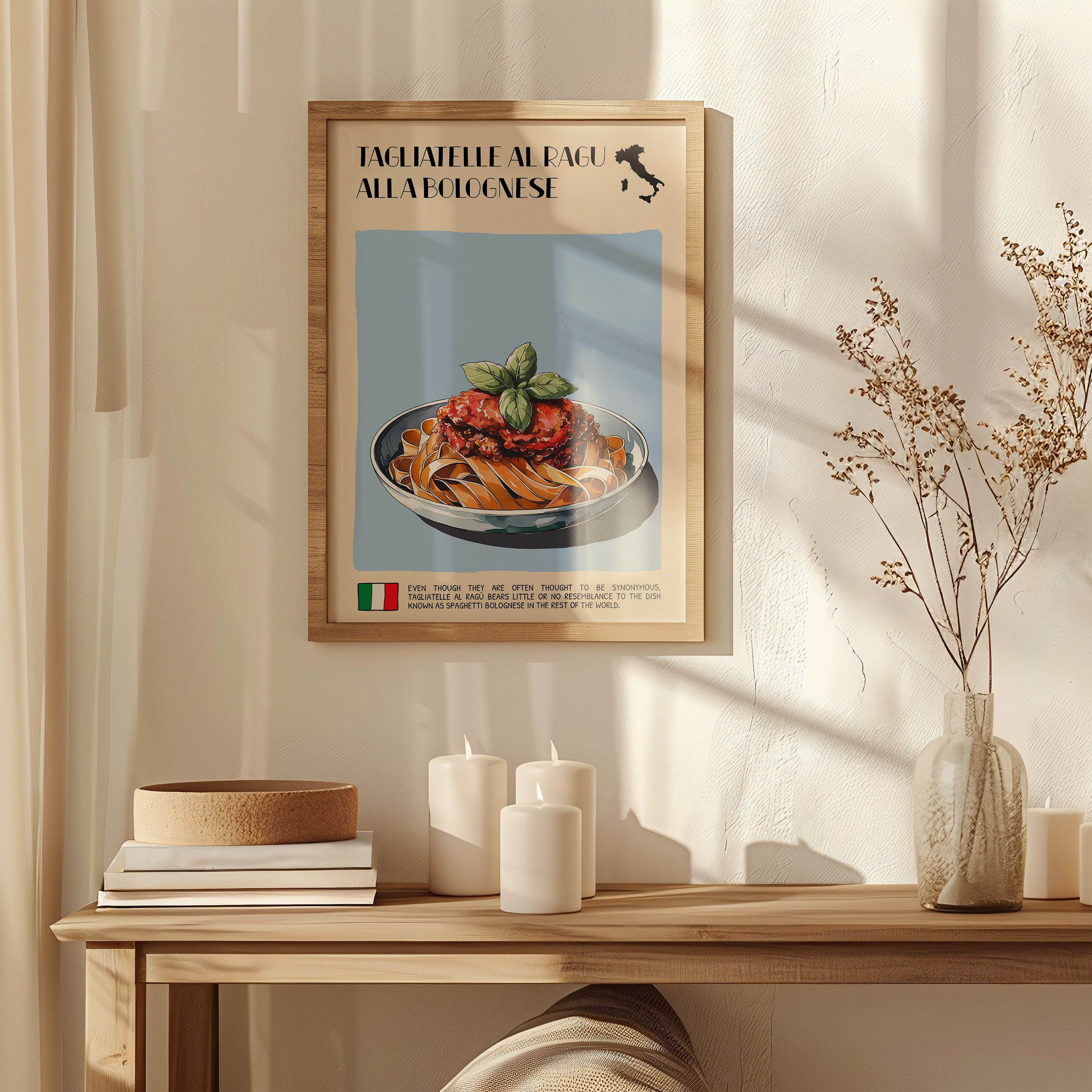 DIGITAL POSTER - ITALIAN FOOD ART - TIRAMISU