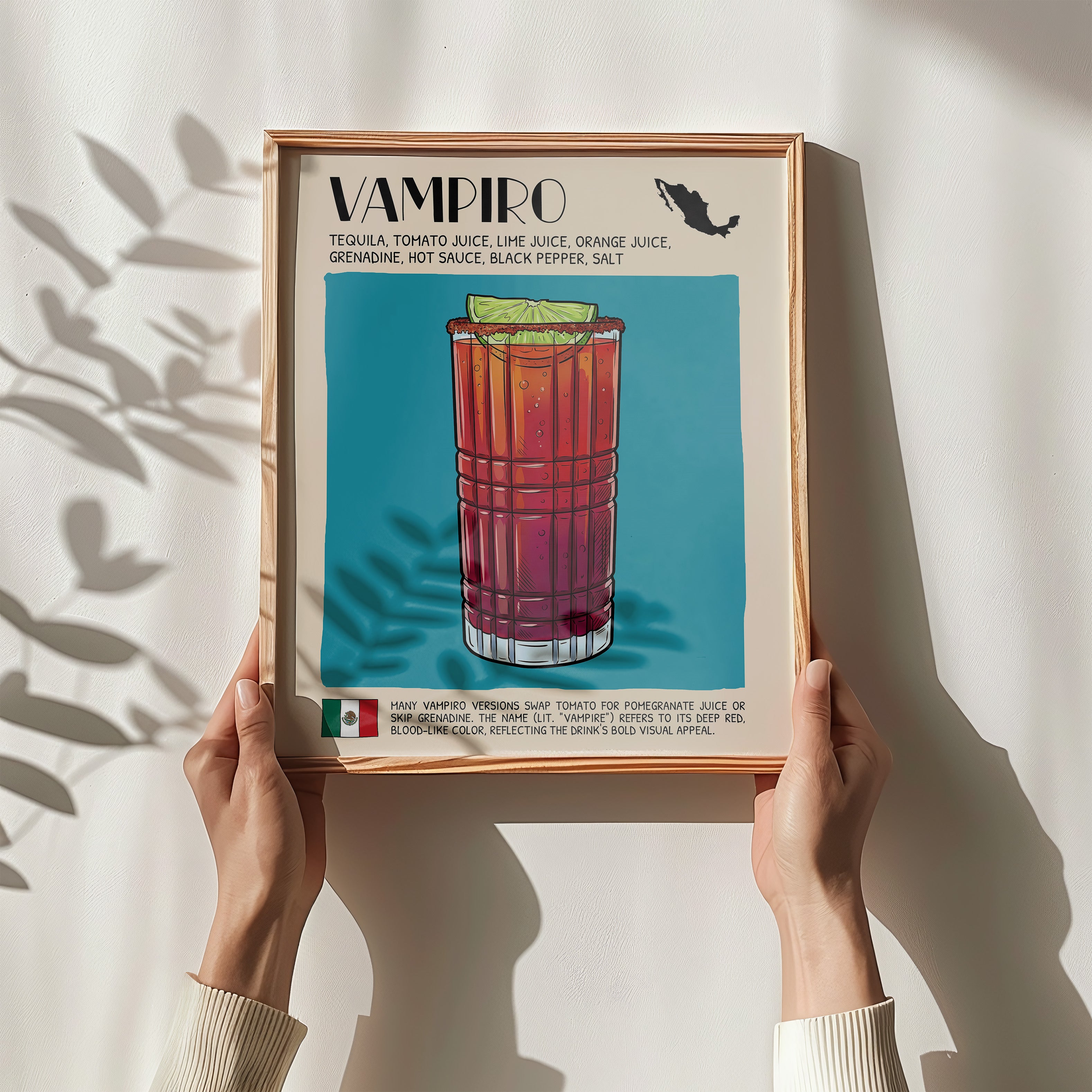 DIGITAL POSTER - COCKTAIL ART - VAMPIRO