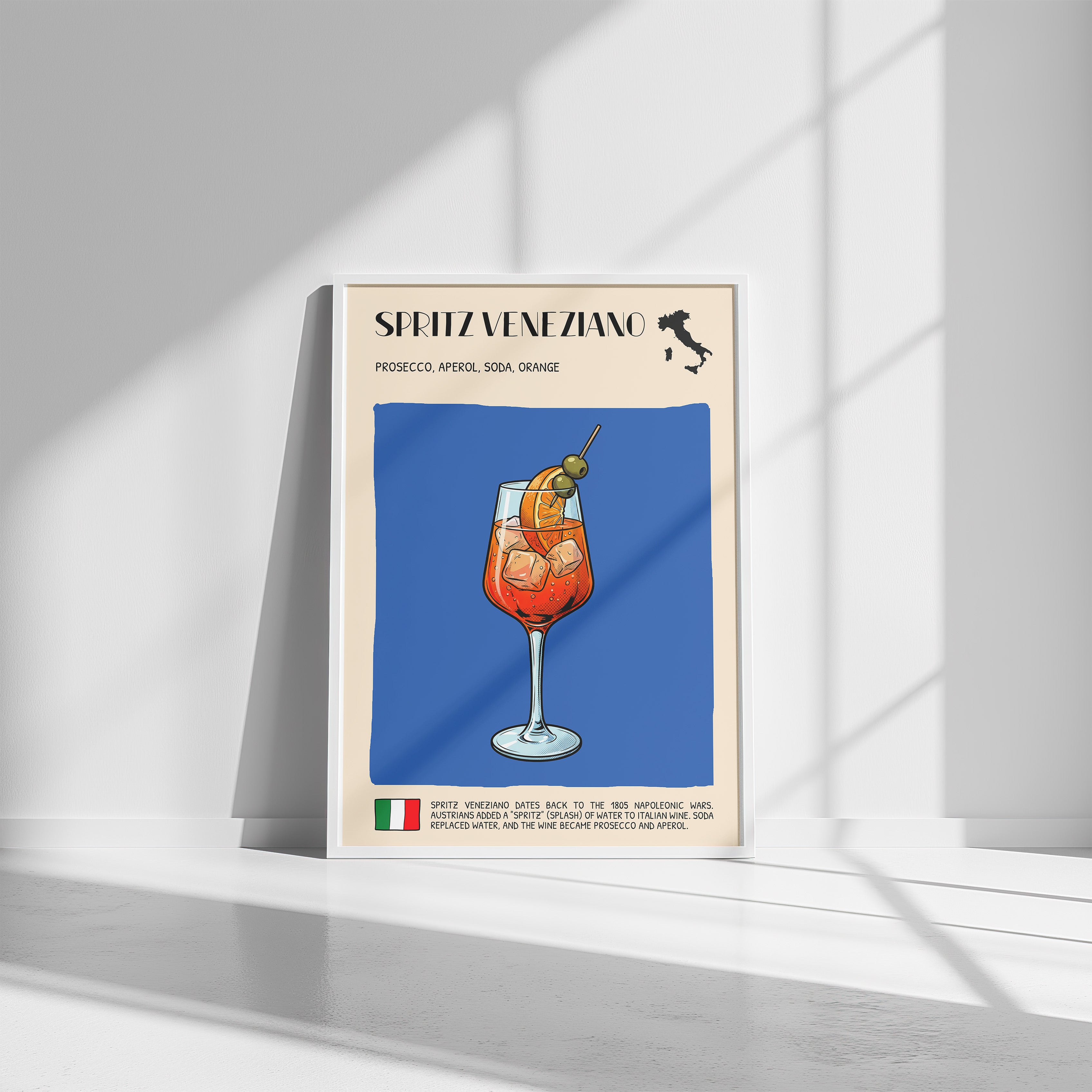 DIGITAL POSTER - COCKTAIL ART - SPRITZ VENEZIANO