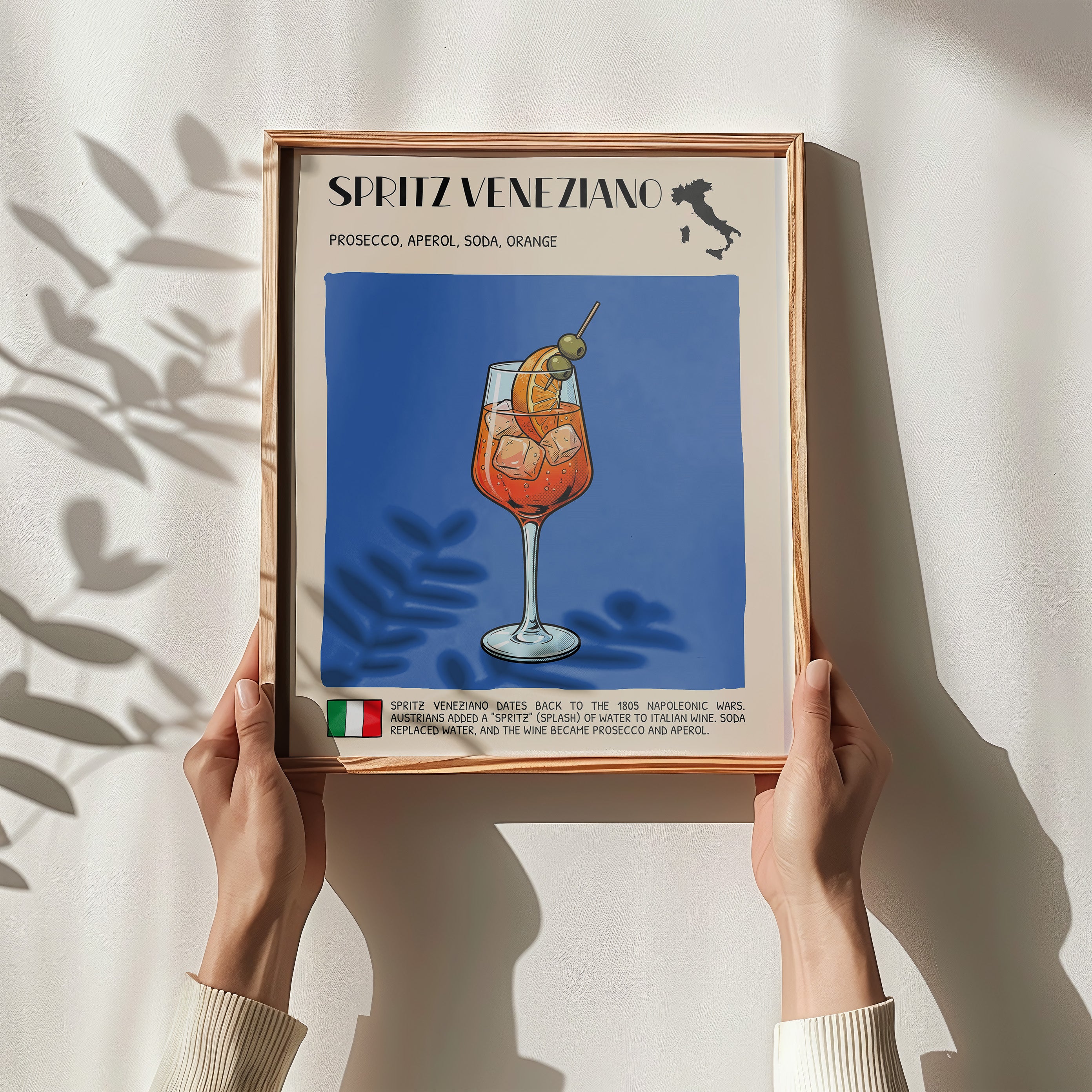 DIGITAL POSTER - COCKTAIL ART - SPRITZ VENEZIANO
