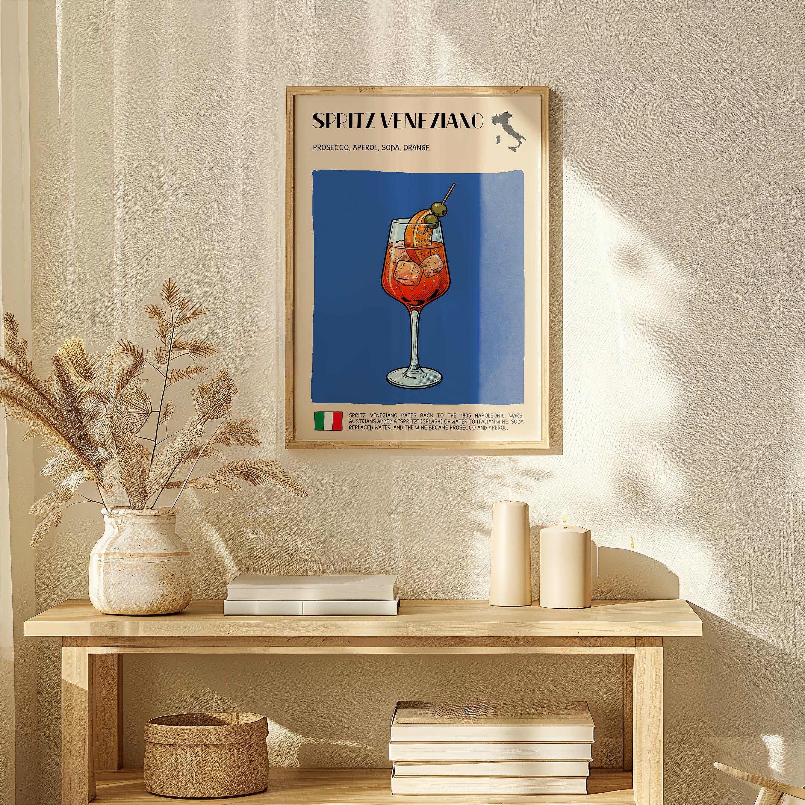 DIGITAL POSTER - COCKTAIL ART - SPRITZ VENEZIANO